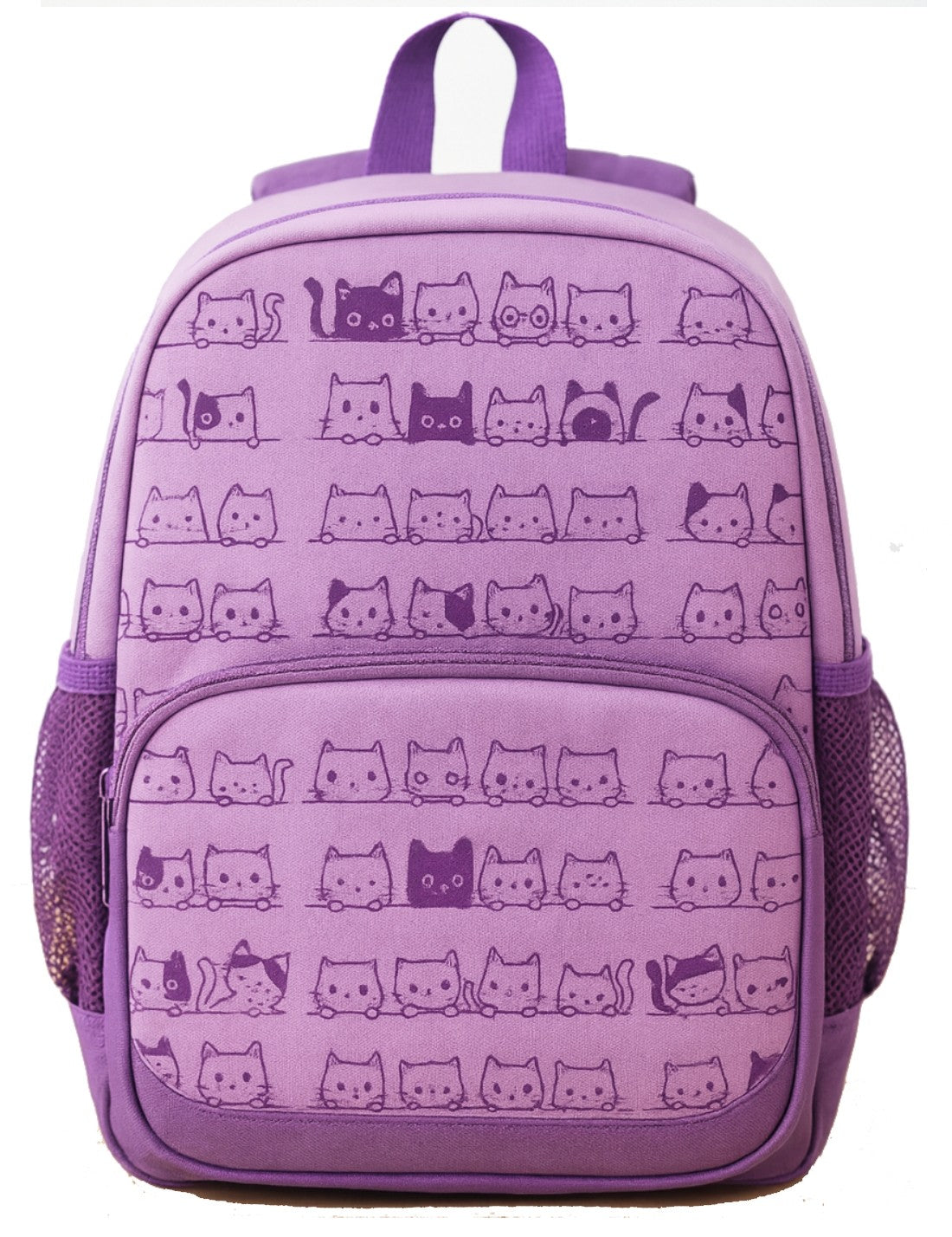 Mini Zaino Asilo Viola Gattini