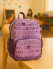 Mini Zaino Asilo Viola Gattini