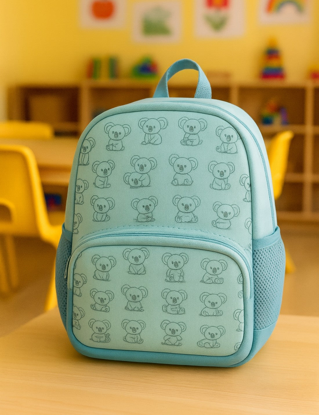 Mini Zaino Asilo Verde Acqua Koala