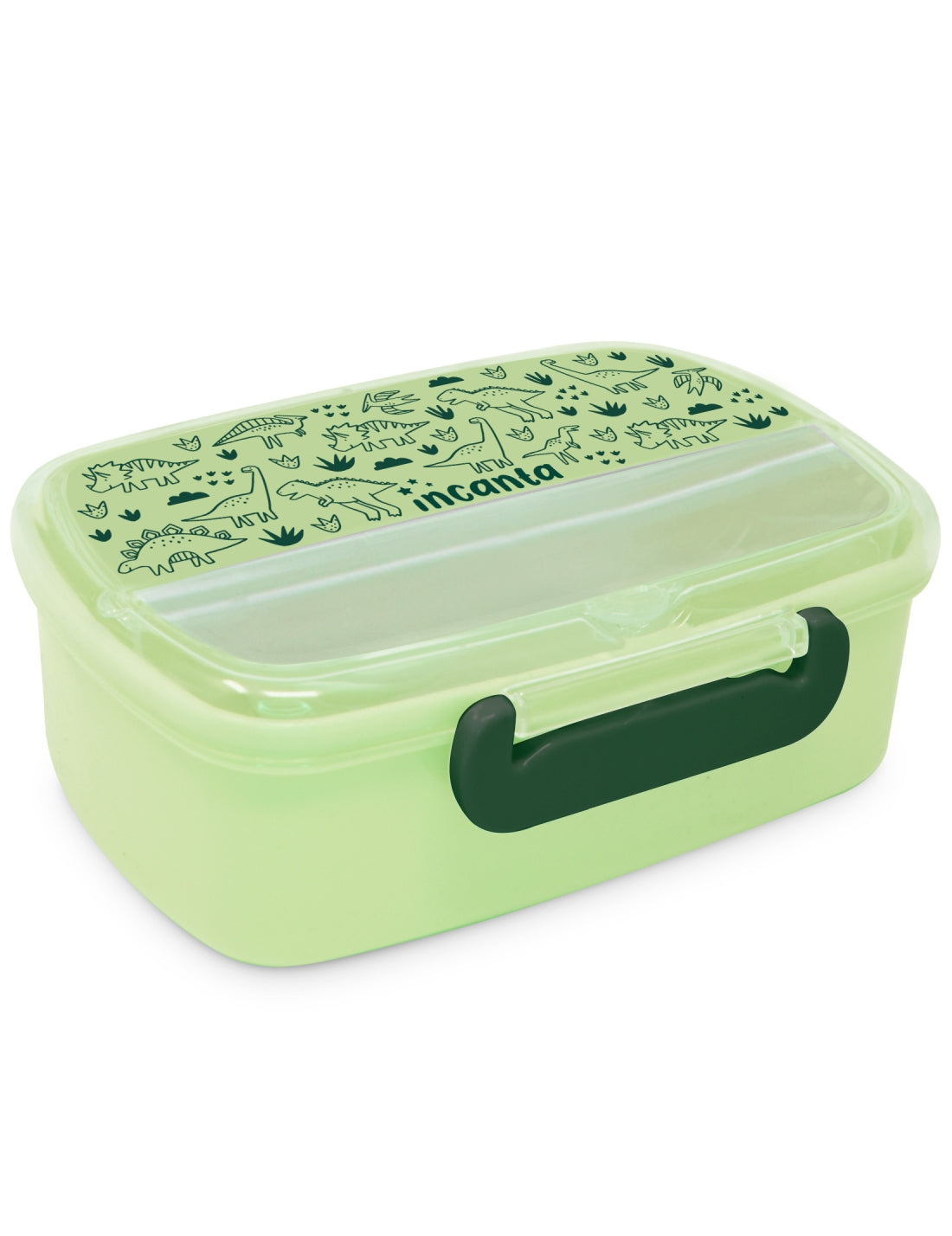 Porta Pranzo In Plastica Con Posate Dinosauri