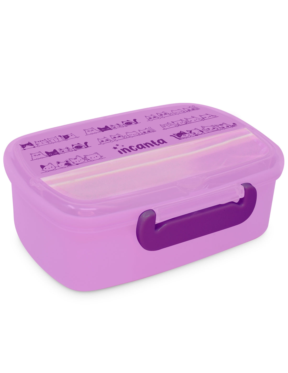 Porta Pranzo In Plastica Con Posate Gattini