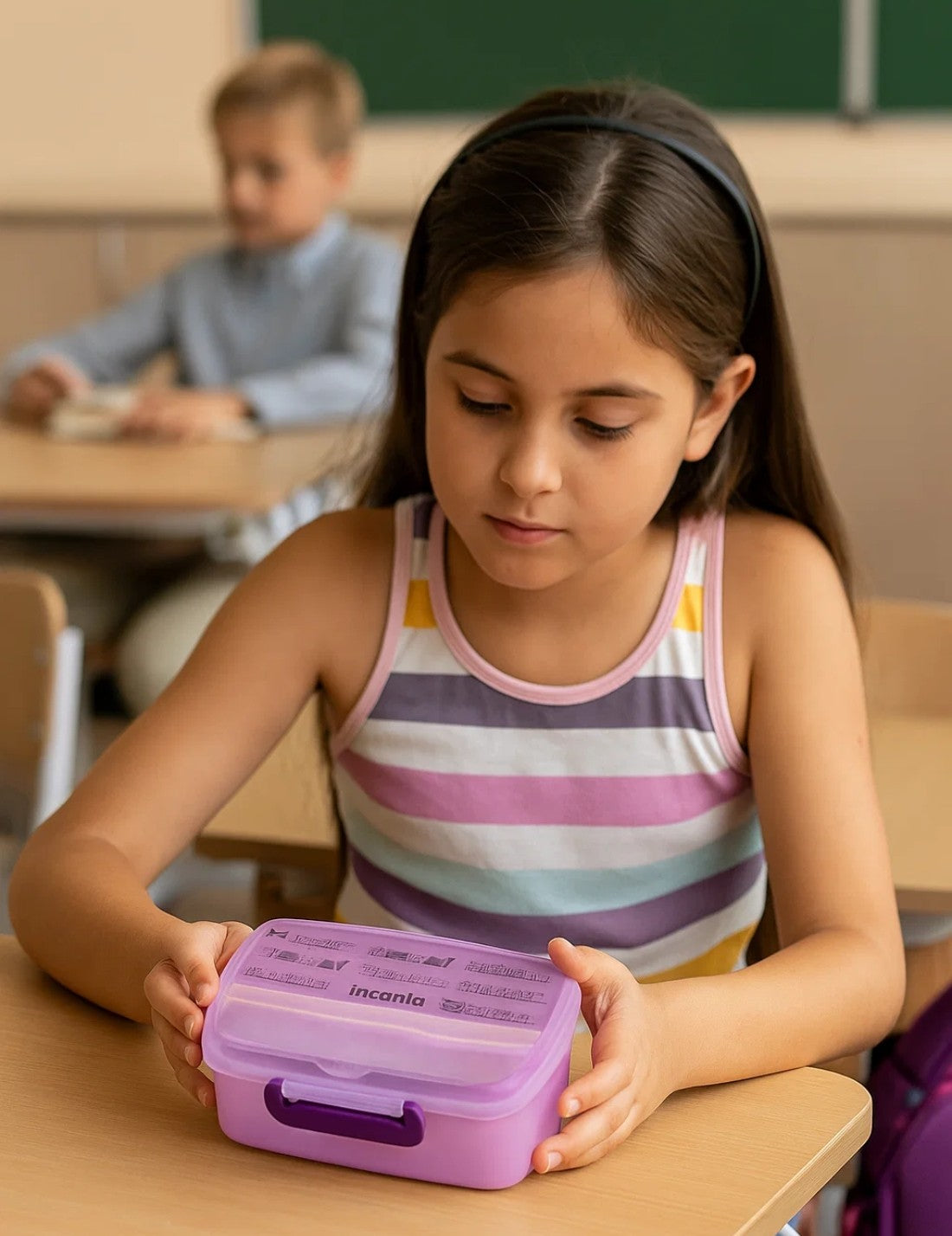 Porta Pranzo In Plastica Con Posate Gattini