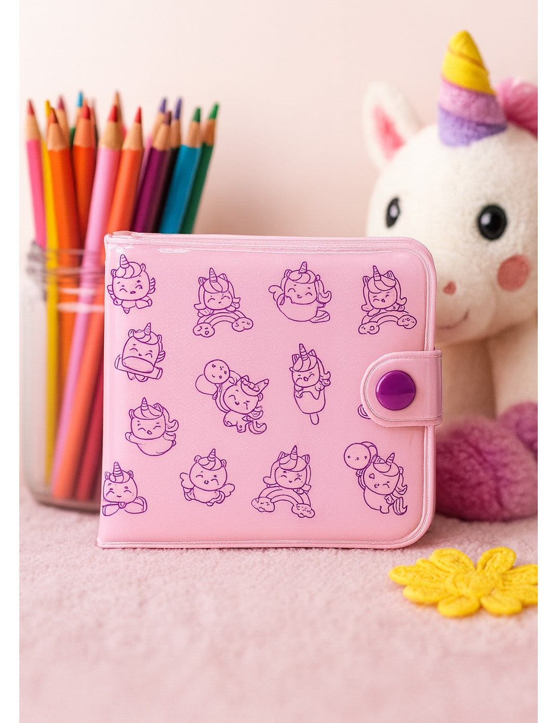 Portafogli Per Bambini Viola Unicorni