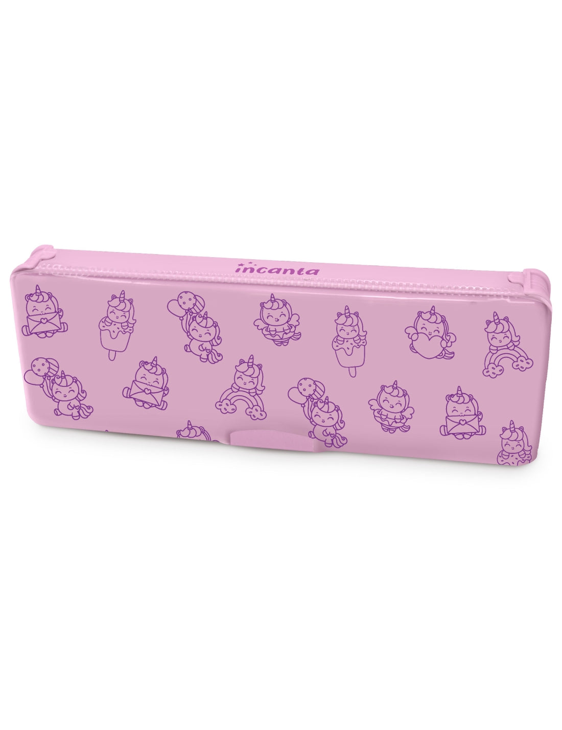 Astuccio Multifunzione Rigido Rosa Unicorni