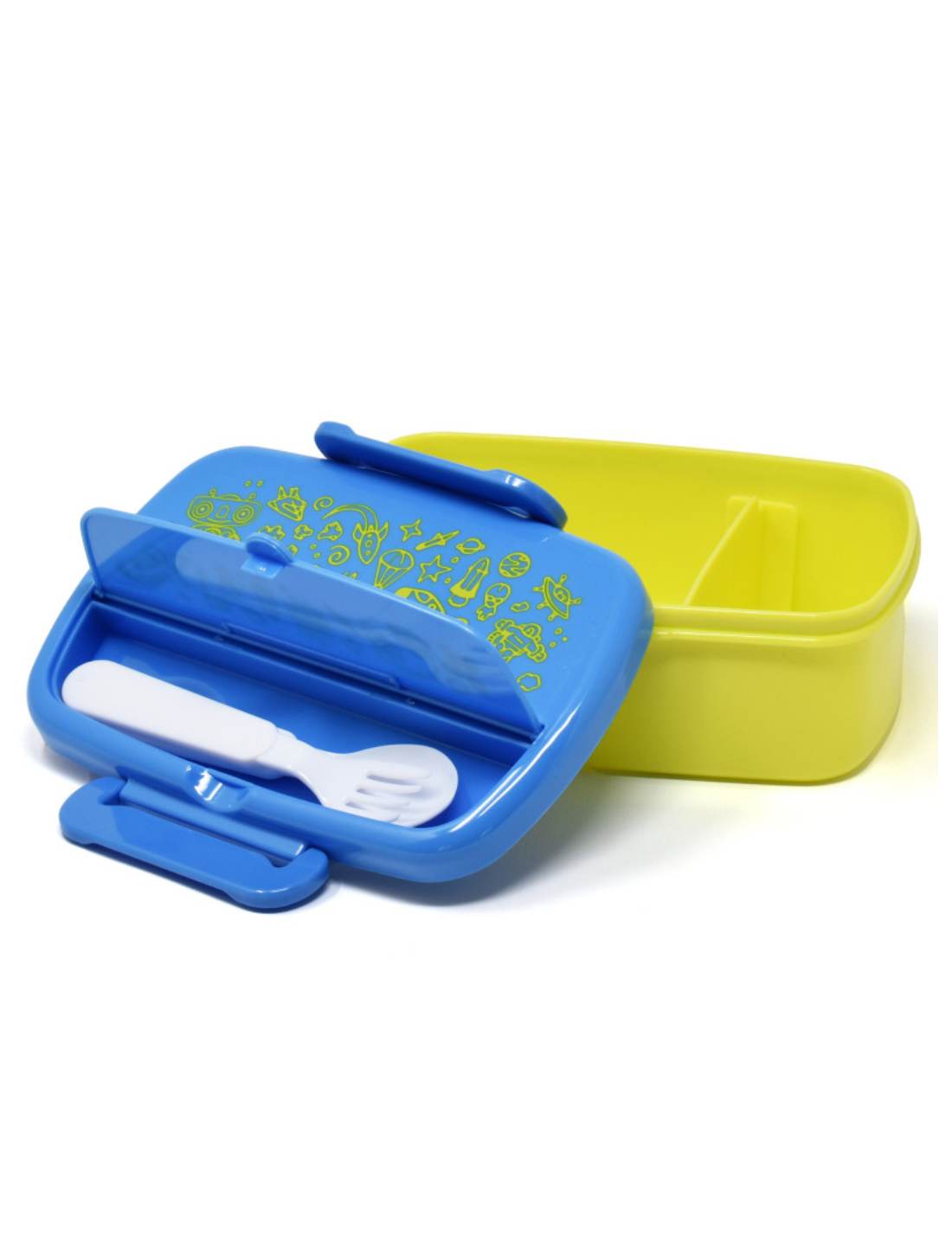 Porta Pranzo In Plastica Con Posate Spazio