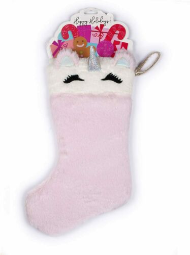 Calza Befana Epifania Unicorno Bianco E Rosa 36CM