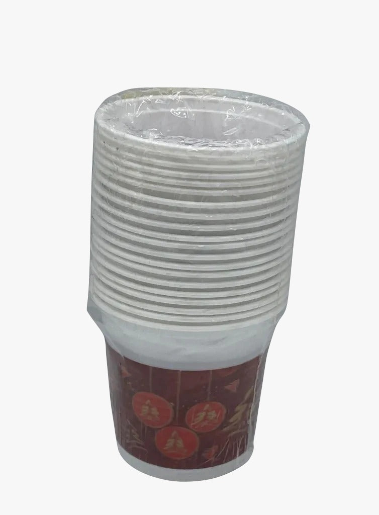 Bicchieri Di Plastica Natalizi Con Alberi E Palline Oro 20PZ 200CC.