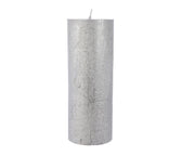 Candela Natalizia Argento Moccolo 18cm