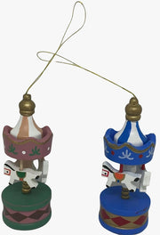 Addobbo Albero Di Natale Giostrina Con Cavalli 8cm