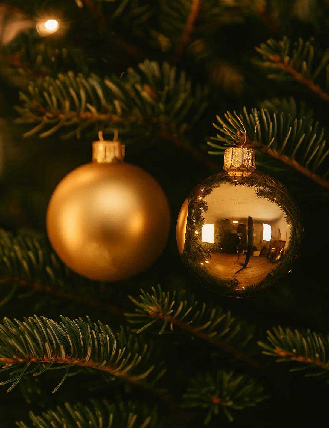 Pallina Albero Di Natale In Vetro Oro d6cm
