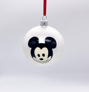 Pallina Albero Di Natale In Vetro Topolino Vintage 6cm