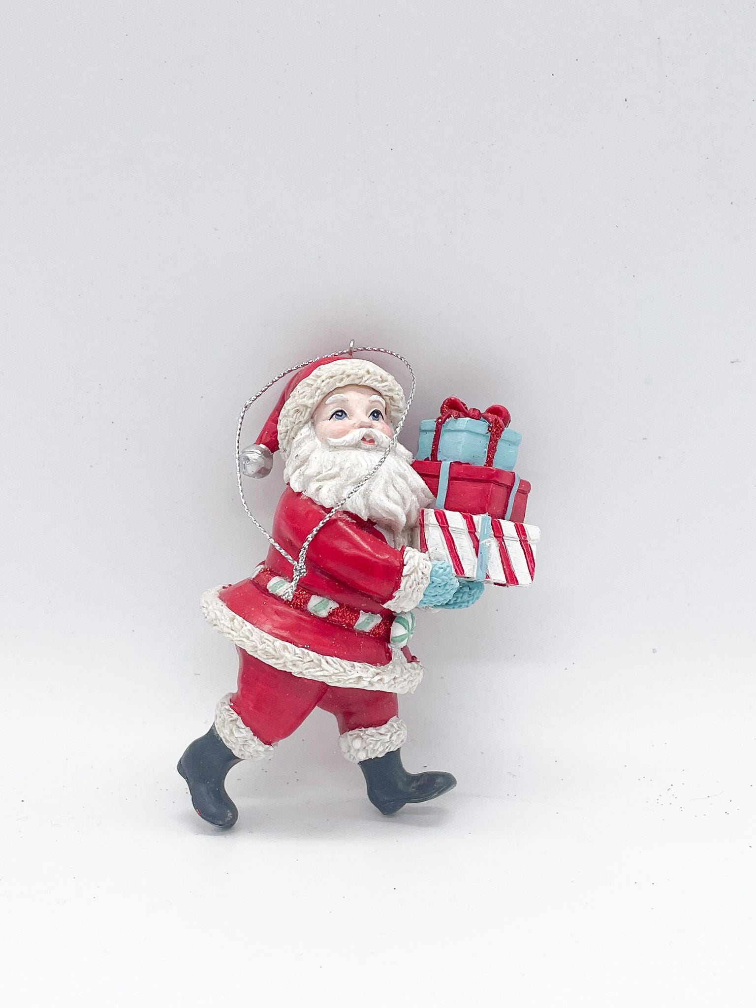 Addobbo Albero Natale Babbo Natale Porta Doni 11CM