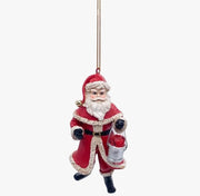 Addobbo Albero Di Natale Babbo Natale Con Secchiello 10cm