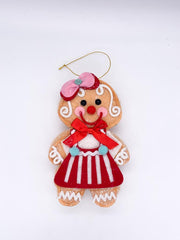 Addobbo Albero Di Natale In Peluche Omino Di Marzapane Cuoca 15cm