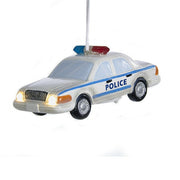 Addobbo Albero Natale Auto Della Polizia Con Luci A Led