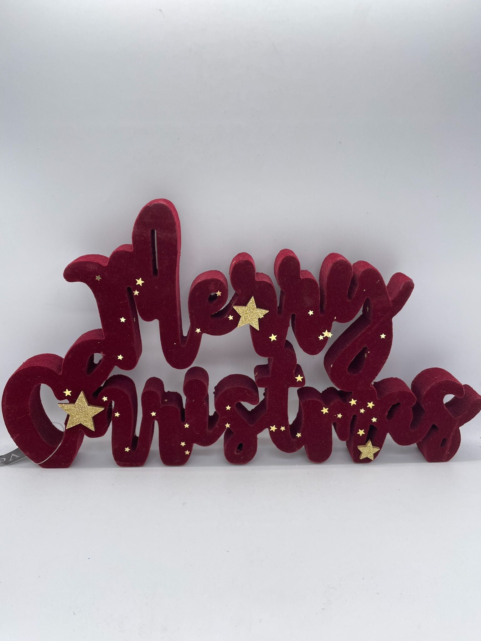 Addobbo Natale Scritta Merry Christmas