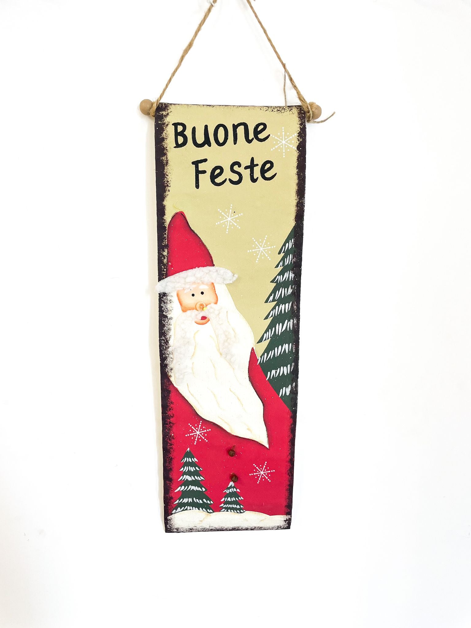 Fuoriporta Pergamena Babbo Natale 50cm