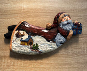 Fuoriporta Babbo Natale Volante 35cm