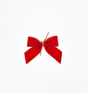 Addobbo Albero Di Natale Fiocco Rosso 6,5cm