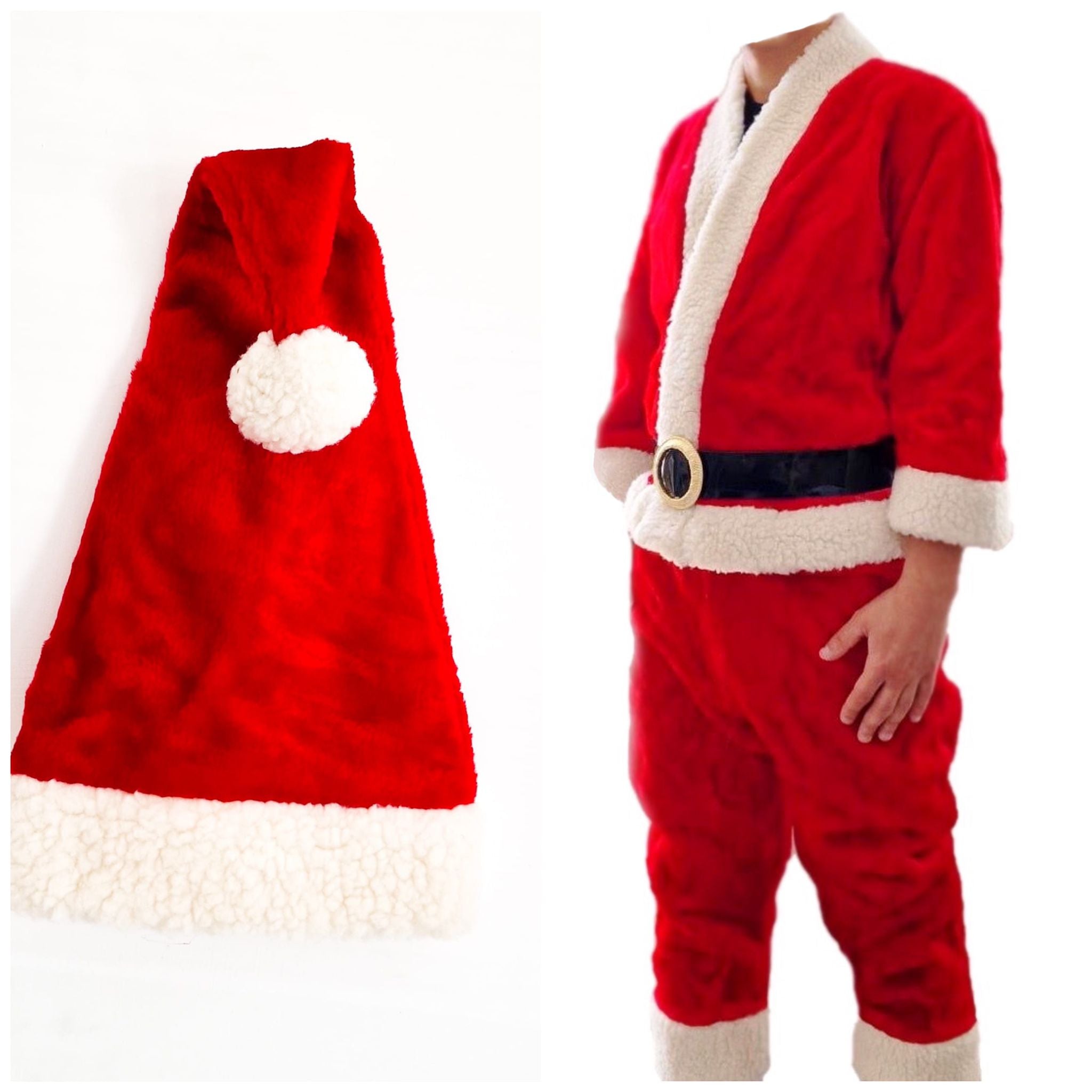 Costume Natalizio Bambino Taglia Unica Abito Di Babbo Natale