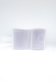 Custodia Per Carte In PVC Trasparente 26 Scomparti Con Chiusura A Bottone