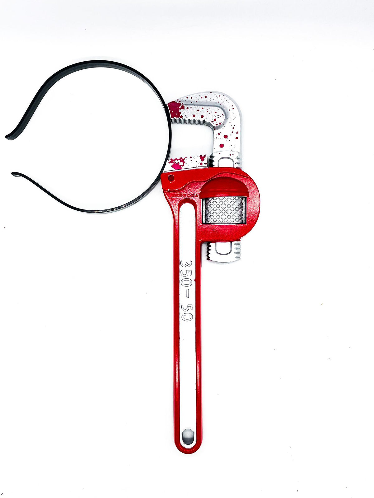 Frontino Con Pinza Insanguinata In Plastica Halloween
