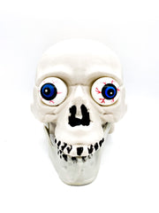 Teschio Con Occhi Luminosi Ø17cm Ornamenti Halloween