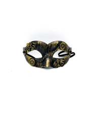 Maschera Veneziana Bronzo Con Ingranaggi Per Occhi 14x6cm Maschere Carnevale