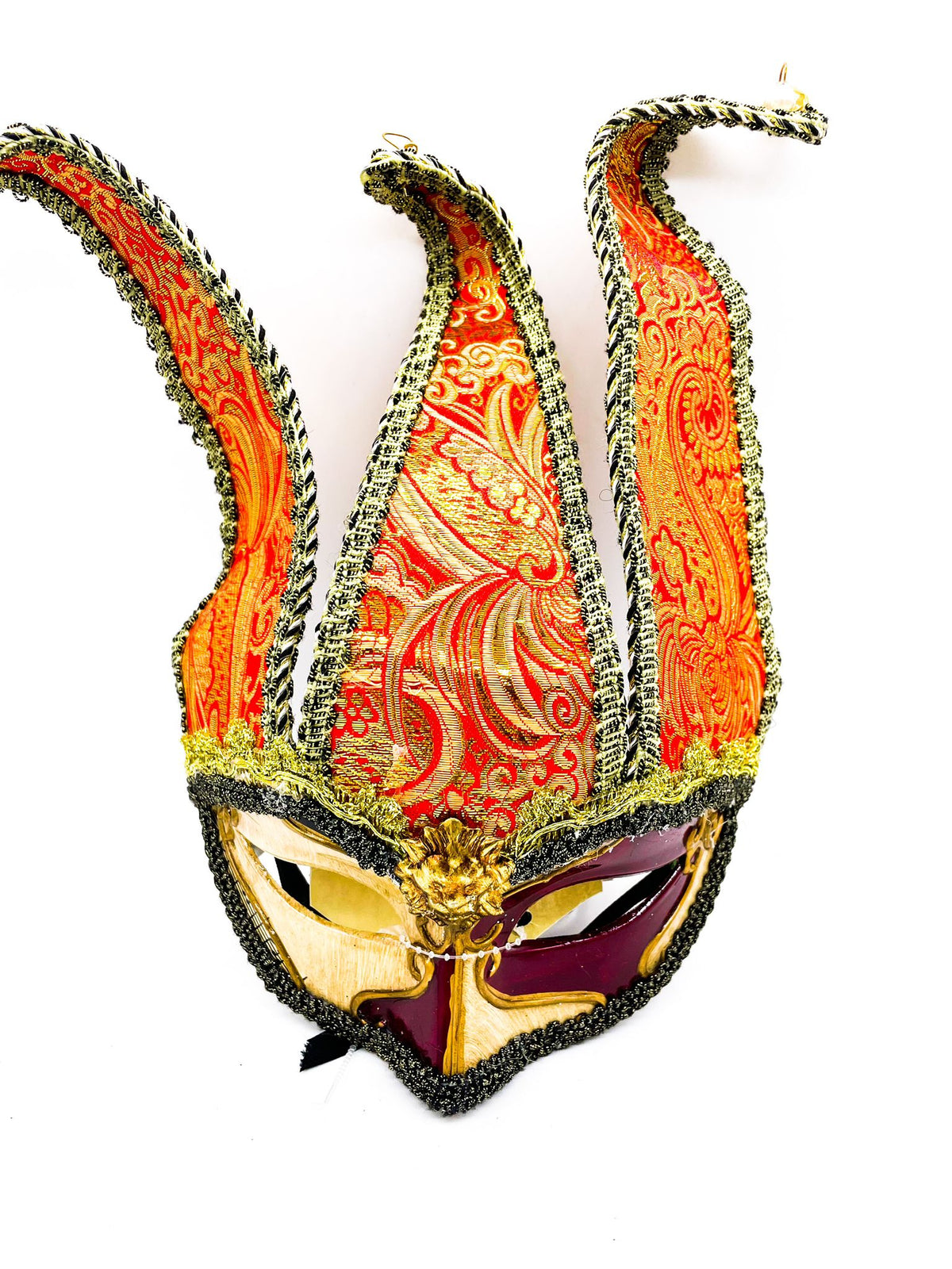 Maschera Veneziana Con Campanelline Per Occhi Decorata Maschere Carnevale