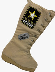 Calza Befana Epifania Beige Stivale Esercito Americano 40cm