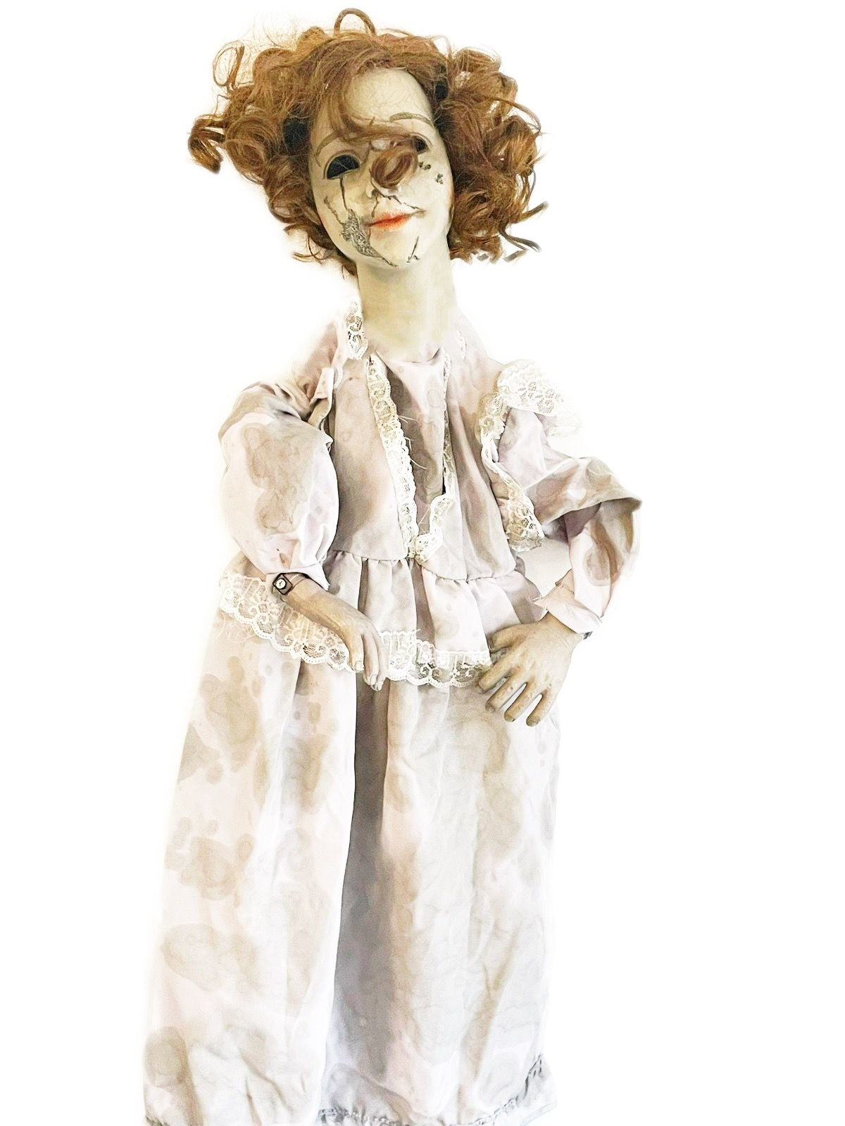 Bambola Horror Con Luci E Suono 80cm Ornamenti Halloween