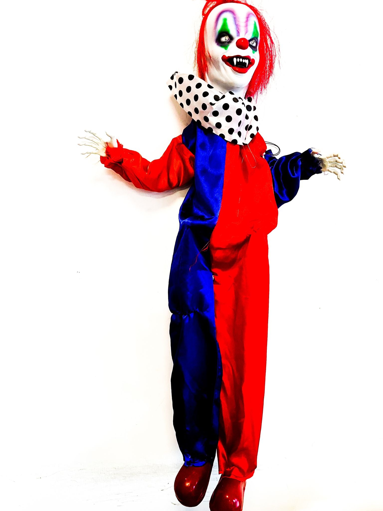 Clown Malefico Animato Con Suono E Luci 90cm Ornamenti Halloween