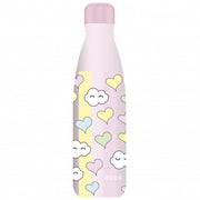Borraccia Termica In Acciaio Inox Acua Kids Cuori E Nuvole 500ml