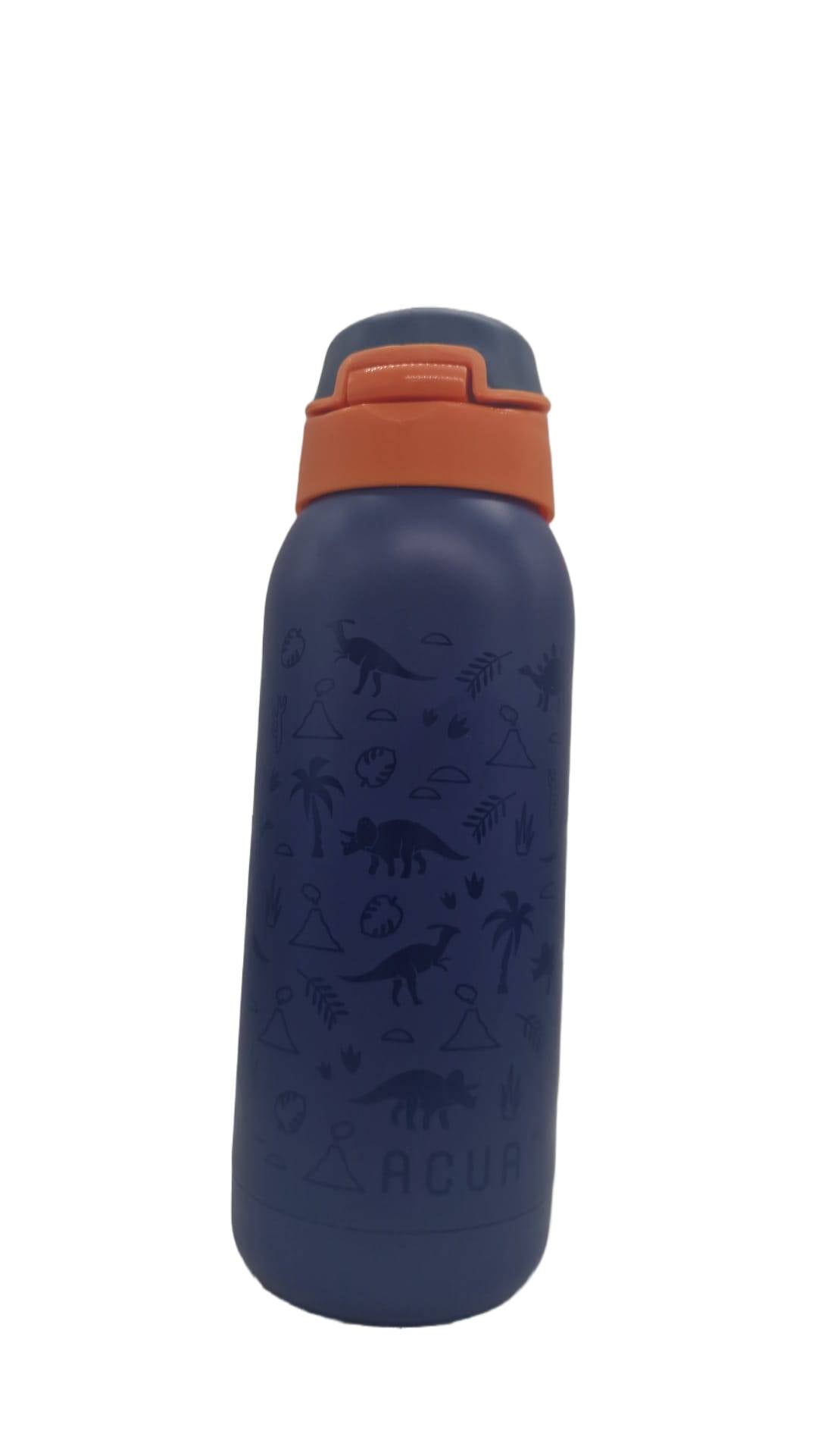 Borraccia Termica In Acciaio Inox Acua Kids Dinosauri Blu 350ml