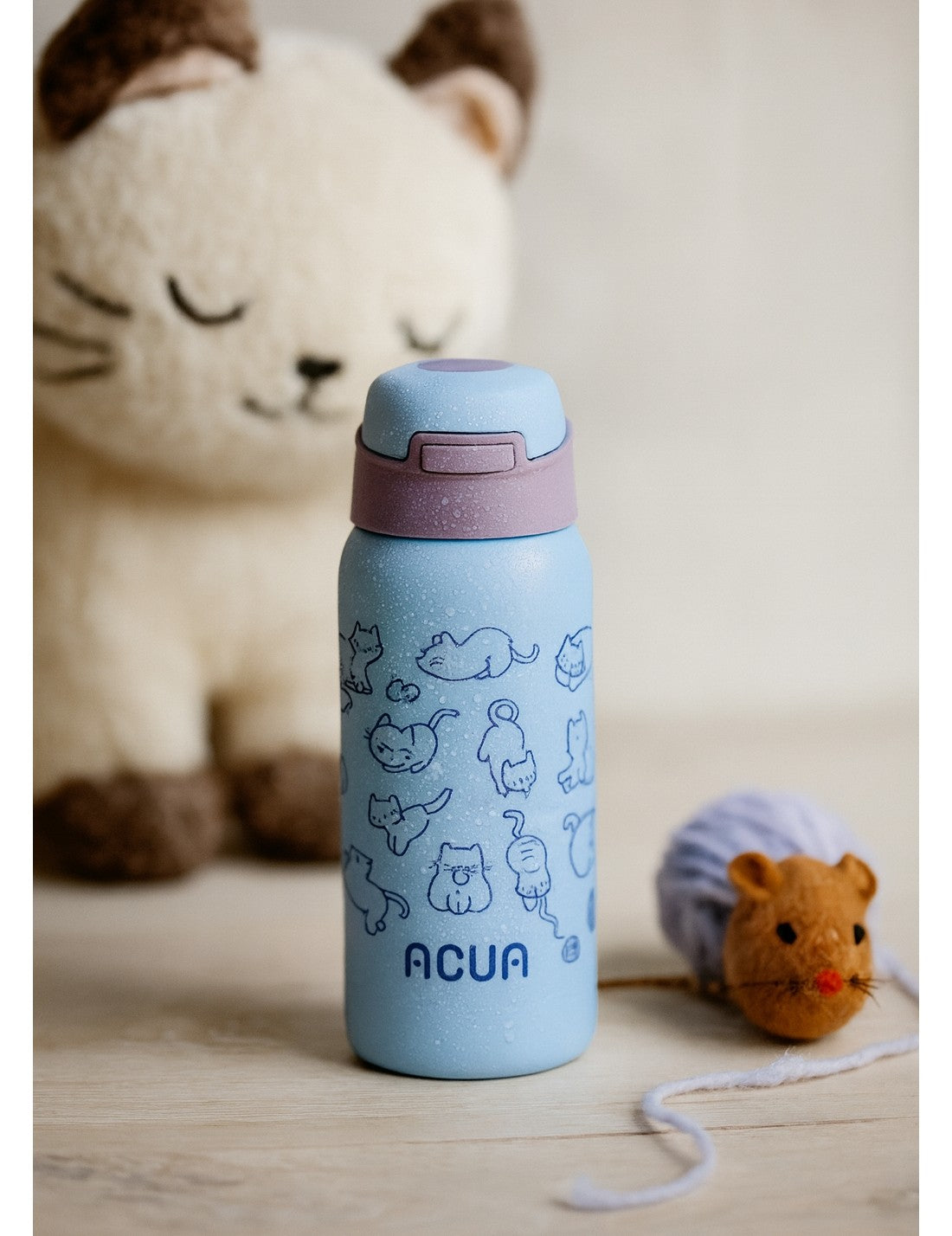Borraccia Termica In Acciaio Inox Acua Kids Gattini 350ml