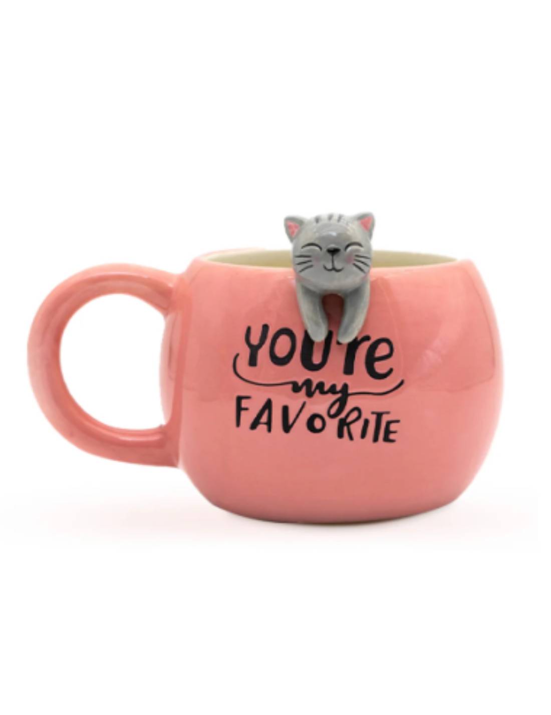 Tazza Rosa Con Gatto - You're My Favorite