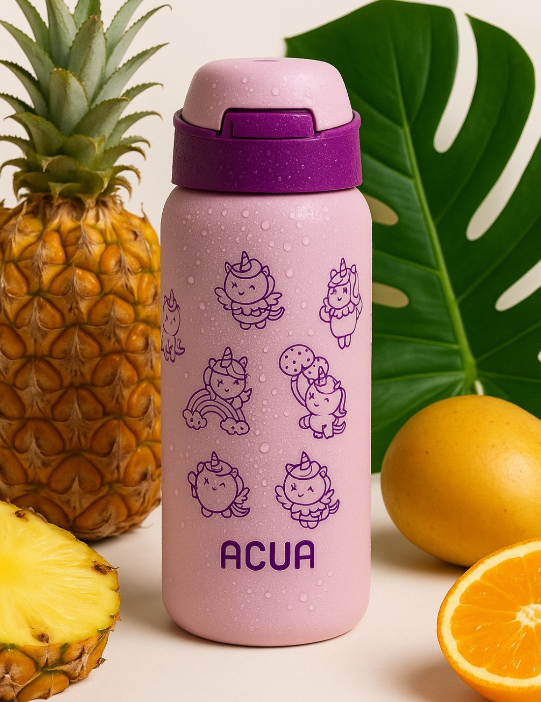 Borraccia Termica In Acciaio Inox Acua Kids Unicorns 350ml