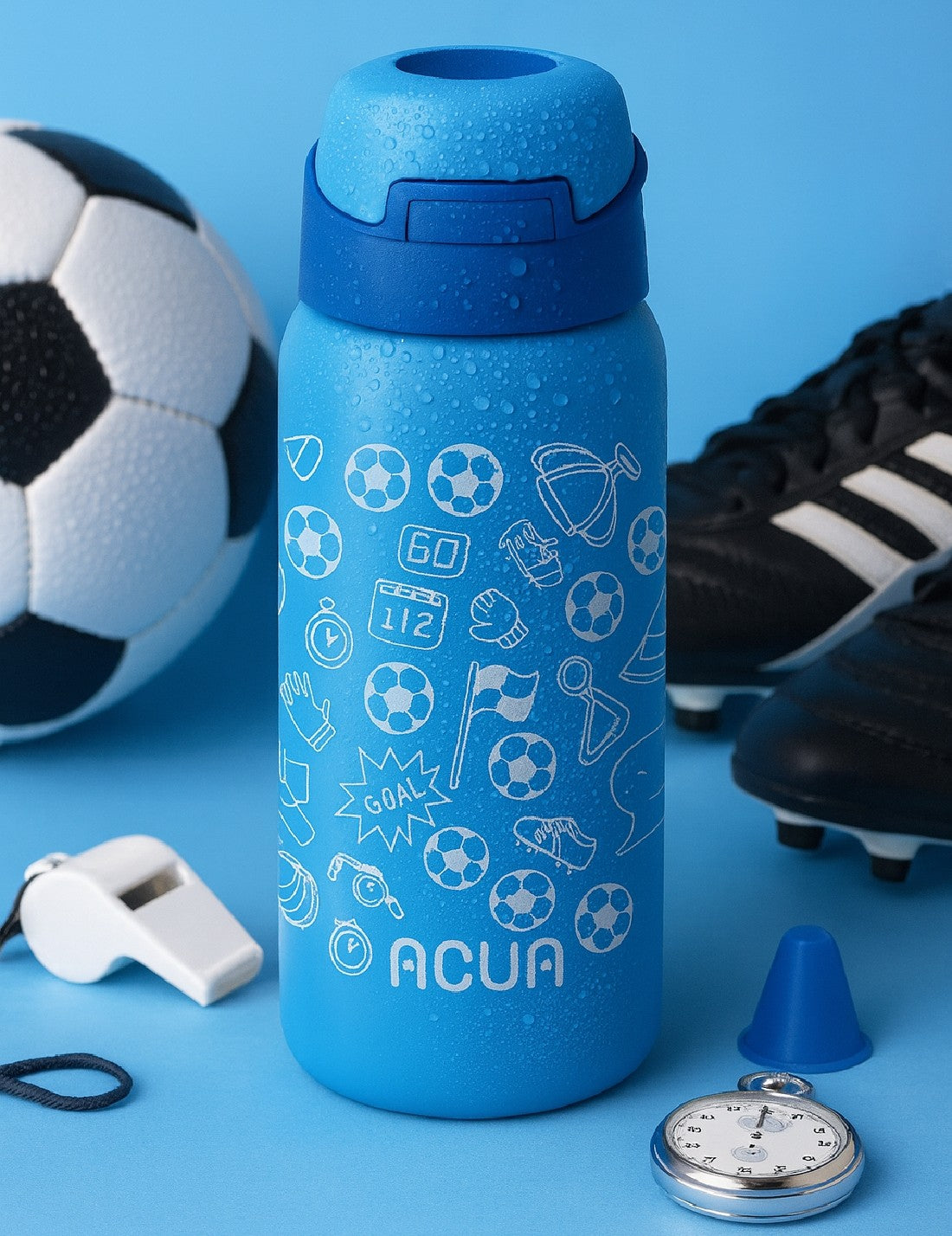 Borraccia Termica In Acciaio Inox Acua Kids Calcio 350ml