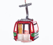Addobbo Albero Natale Cabina Funivia Con Led In Vetro