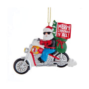 Addobbo Albero Di Natale Babbo Natale Sulla Moto