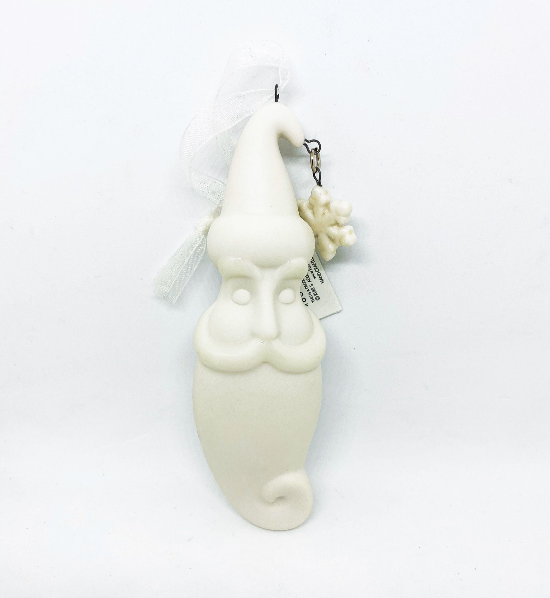 Addobbo Albero Di Natale Viso Babbo Natale In Ceramica