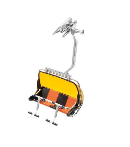 Addobbo Natale Accessori Per Villaggio Natalizio Seggiola Ski Lift 4 Posti
