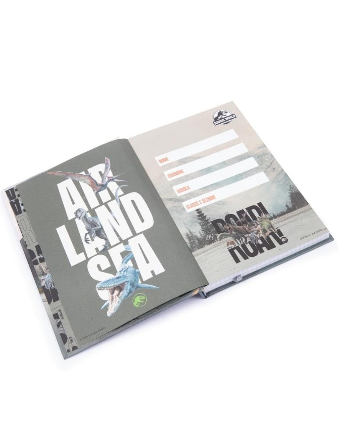 Diario Scuola 10 Mesi Non Datato Jurassic World