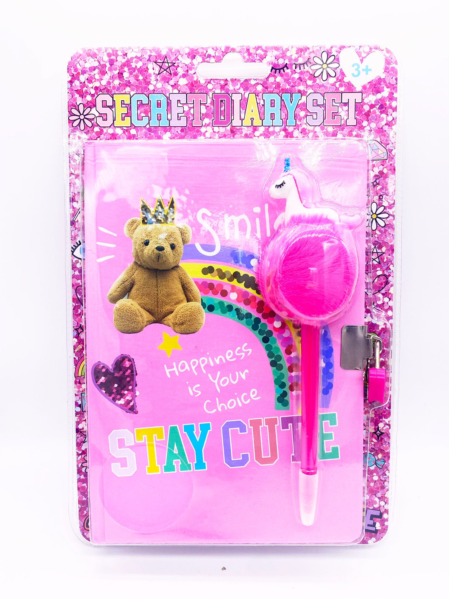 Set Diario Segreto Con Lucchetto Tri-Coastal Stay Cute