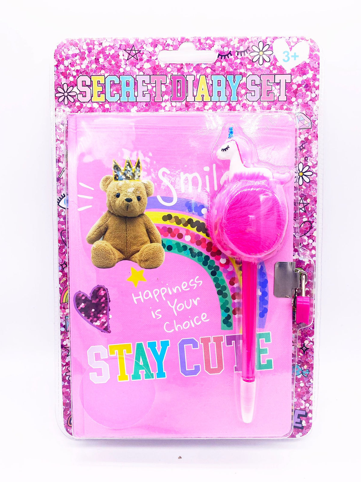 Set Diario Segreto Con Lucchetto Tri-Coastal Stay Cute