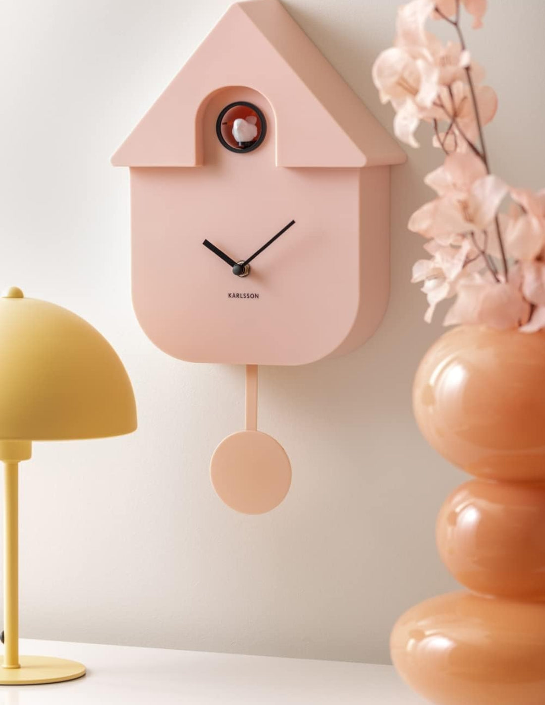 Orologio Moderno A Cucù In ABS Rosa Chiaro