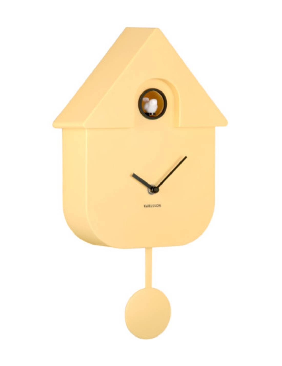Orologio Moderno A Cucù In ABS Giallo Pastello