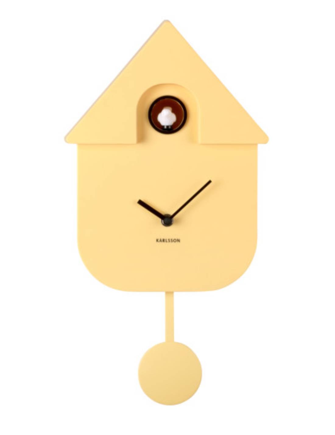 Orologio Moderno A Cucù In ABS Giallo Pastello