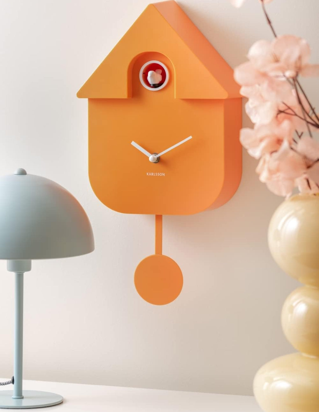 Orologio Moderno A Cucù In ABS Arancione