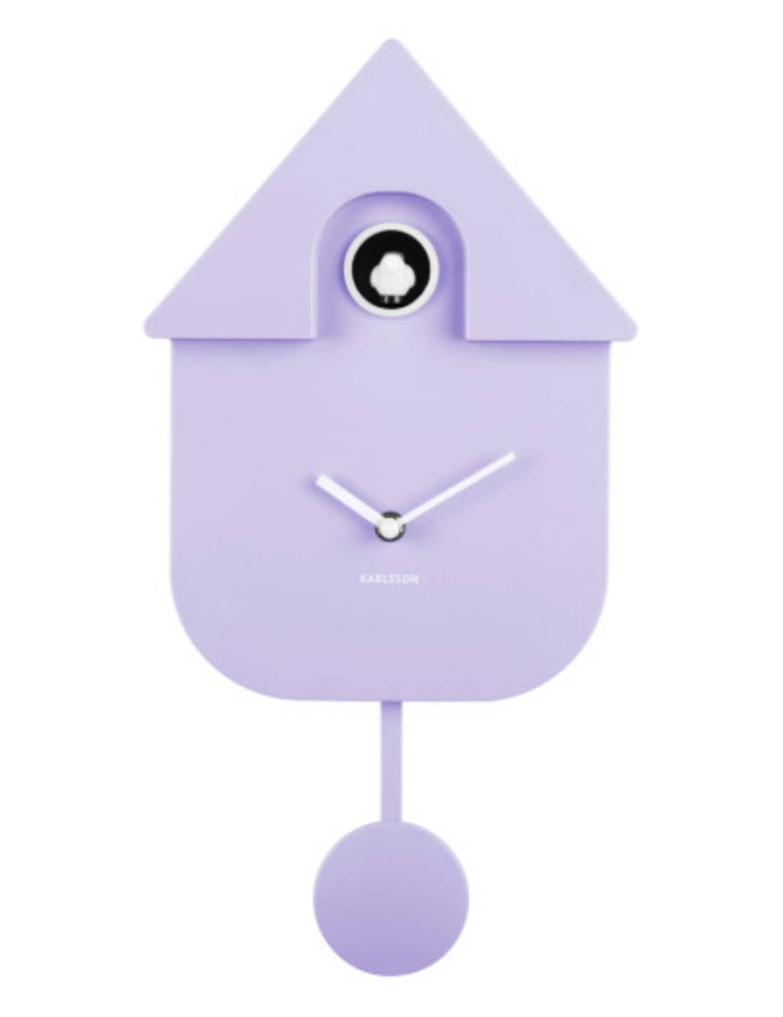 Orologio Moderno A Cucù In ABS Viola Pastello